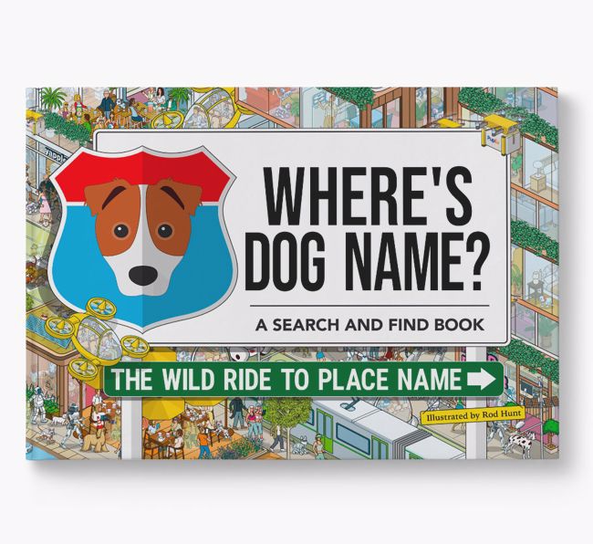 Personalized Dog Book - Where's Your Dog - Wild Ride